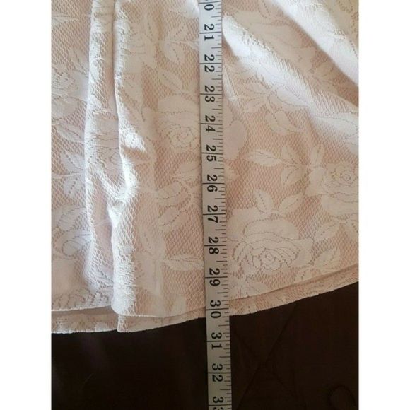 Forever 21 Dress Size Medium Sleeveless Fit Flared Floral Knit lace Festival - Picture 9 of 12